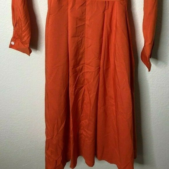 Zredurn Womens Elegant Pleated Shirt Dress - Picture 5 of 7